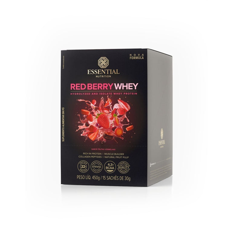 Red Berry Whey 30g 15 un - Essential Nutrition