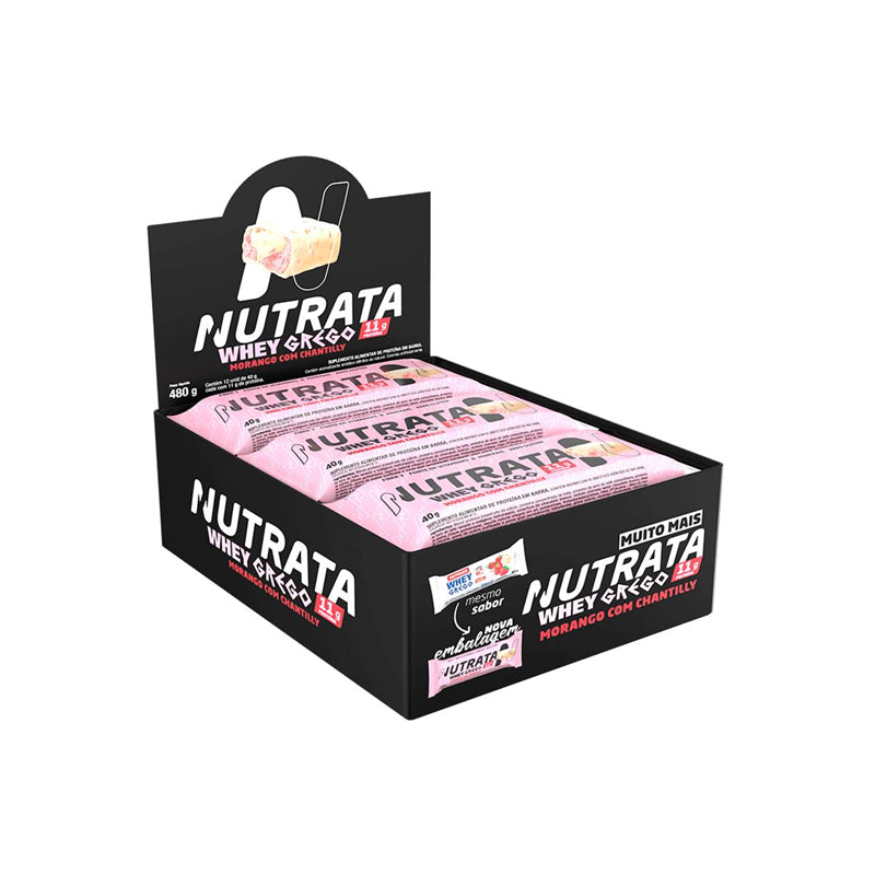 Whey Grego Bar 40g 12 un - Nutrata