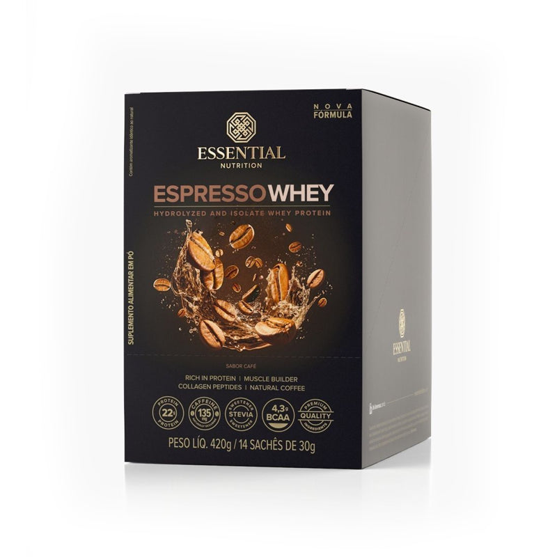 Espresso Whey 30g 14 sachês - Essential Nutrition