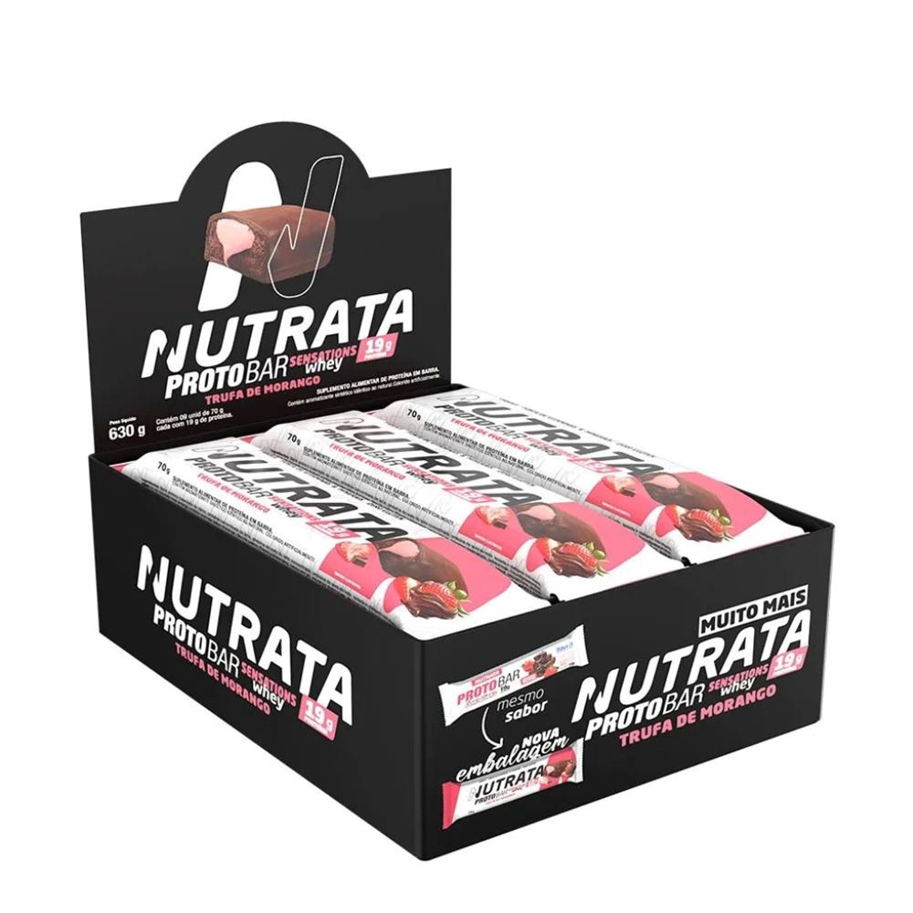 ProtoBar Whey 70g 9 un - Nutrata