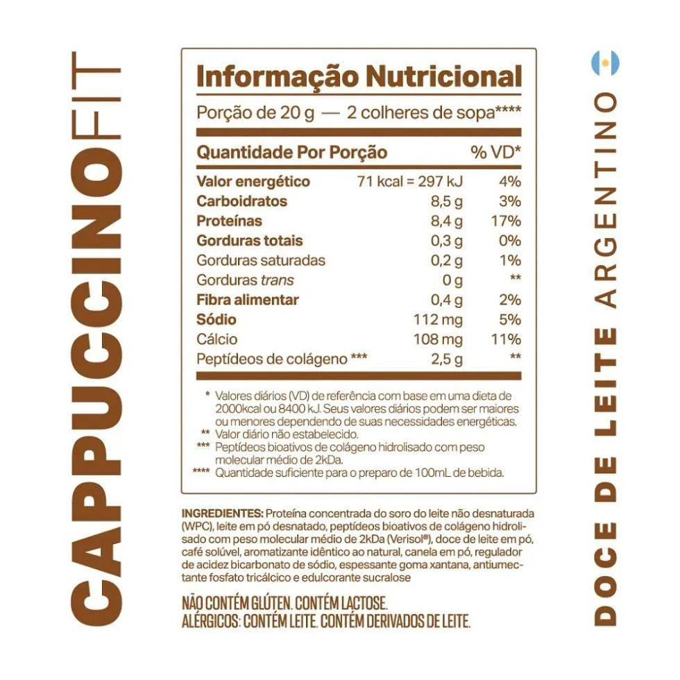 Cappuccino Fit com Verisol 200g - Elemento Puro