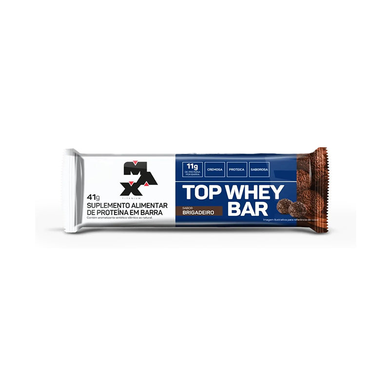 BARRA DE PROTEÍNA - BRIGADEIRO TOP WHEY BAR MAX TITANIUM (UN) 41G