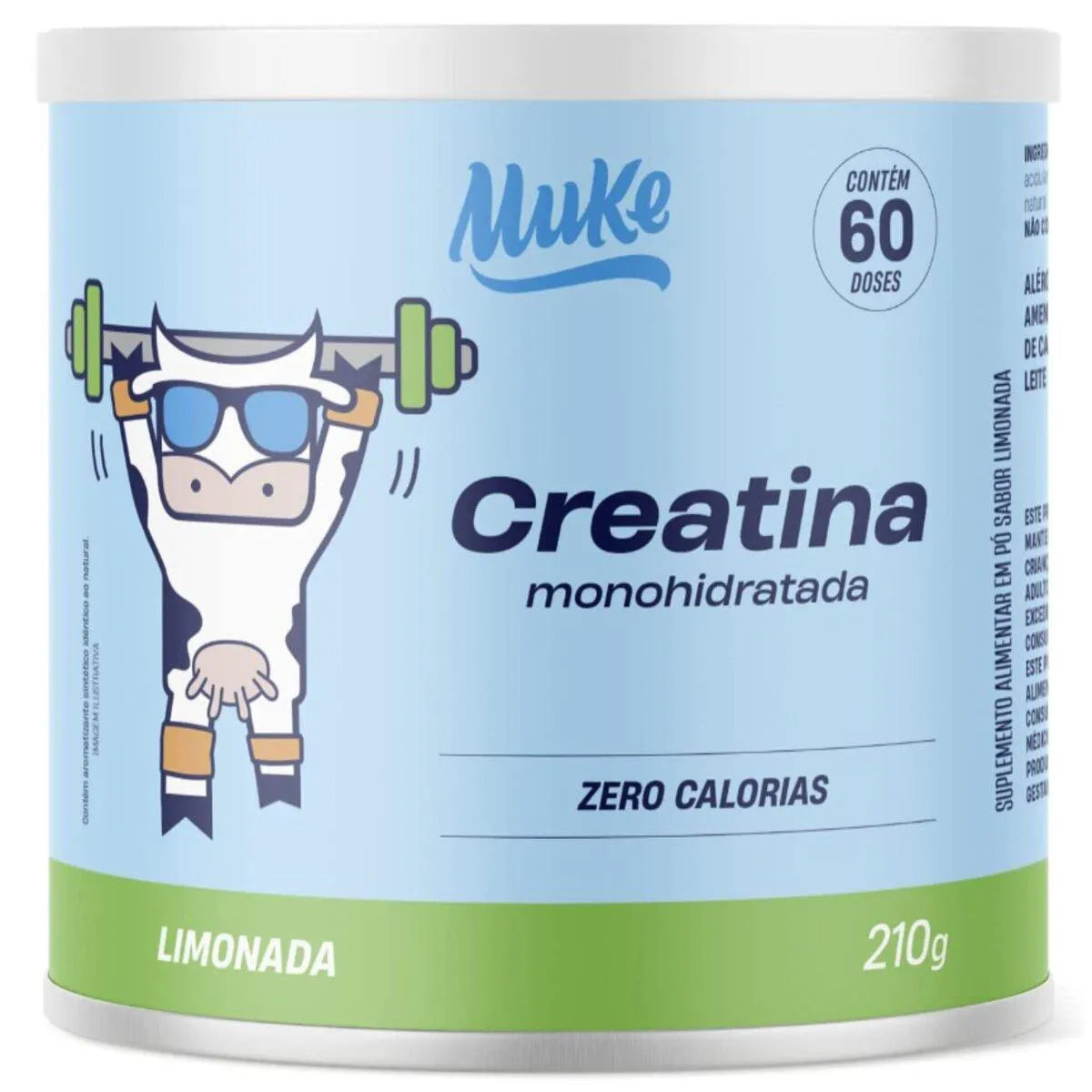 Embalagem de 210 g da Creatina Muke da marca Mais Mu