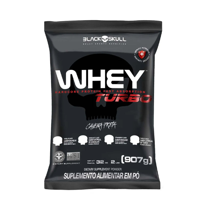 Whey Turbo 907g - Black Skull