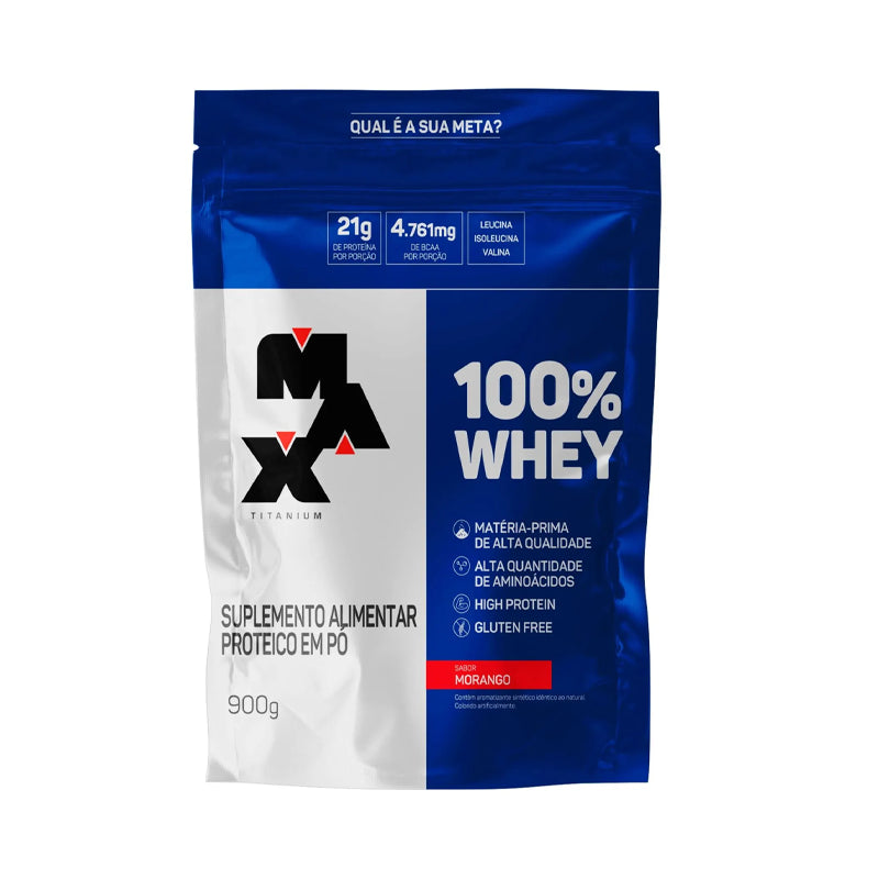 100% Whey 900g - Max Titanium
