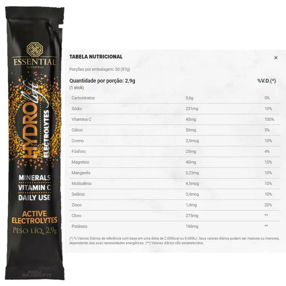 Hydrolift Electrolytes 30 sticks - Essential Nutrition