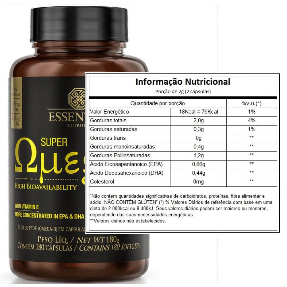 Super Ômega 3 TG 60 cápsulas - Essential Nutrition