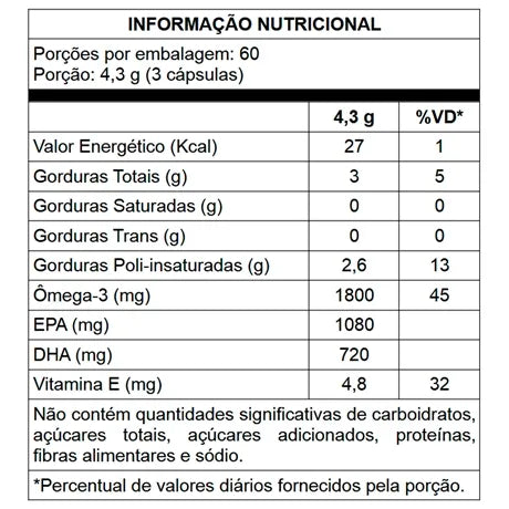 Super Ômega 3 TG 500mg 240 cápsulas - Essential Nutrition