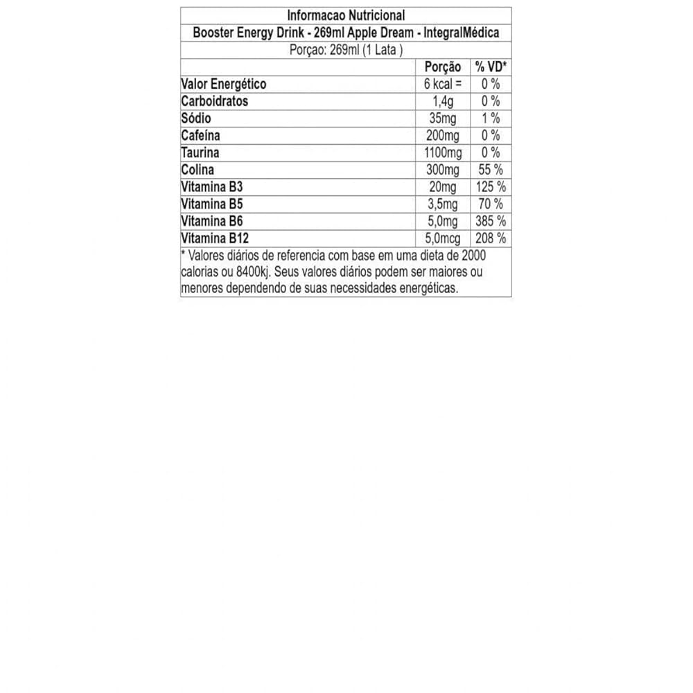 Booster Energy Drink 269ml - Integralmedica