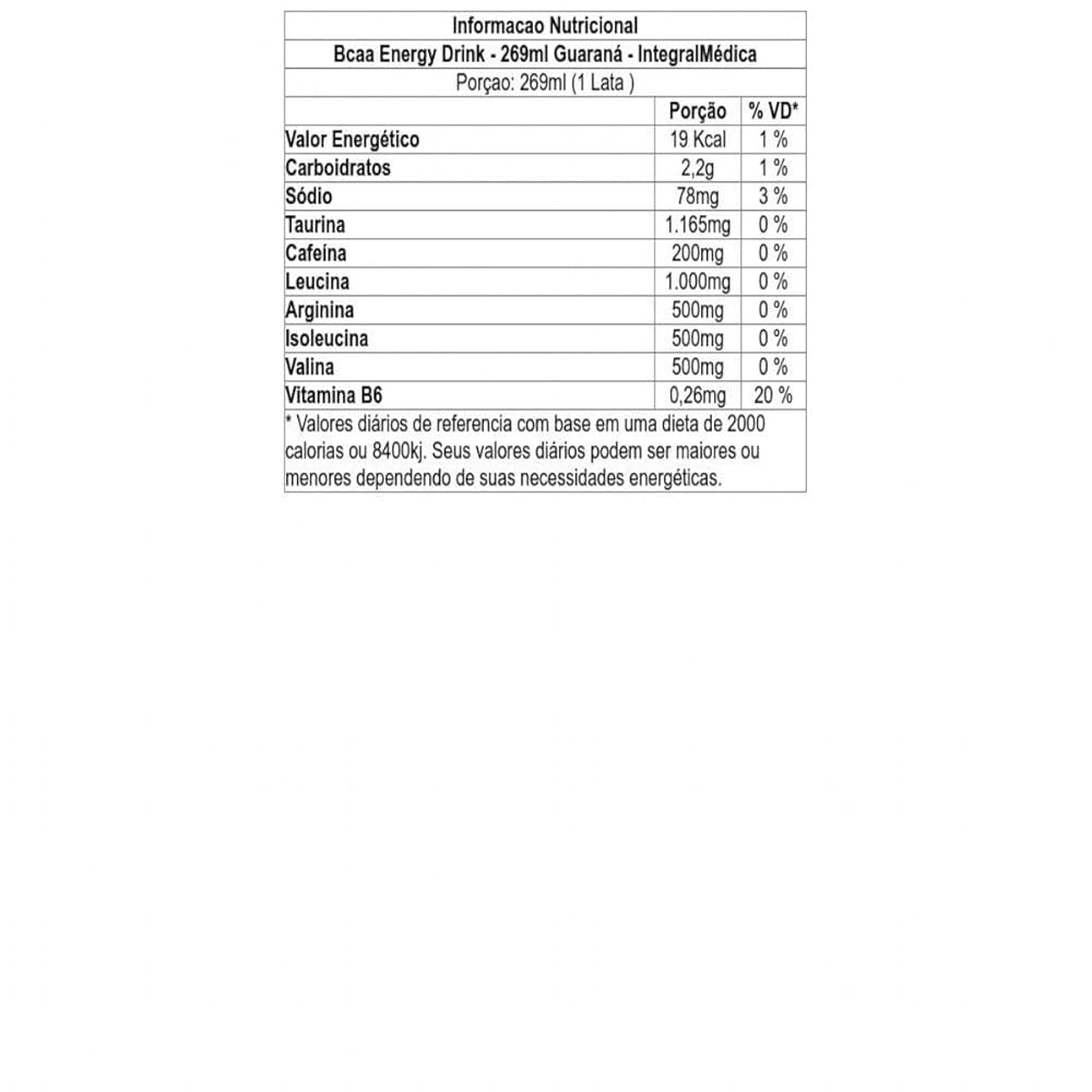 BCAA Energy Drink 269ml - Integralmedica
