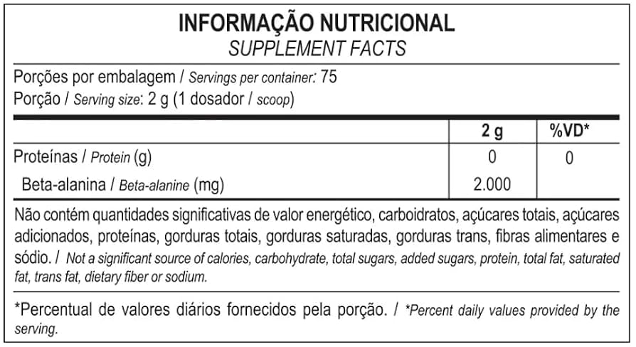 100% Pure Beta Alanina 150g - Probiótica
