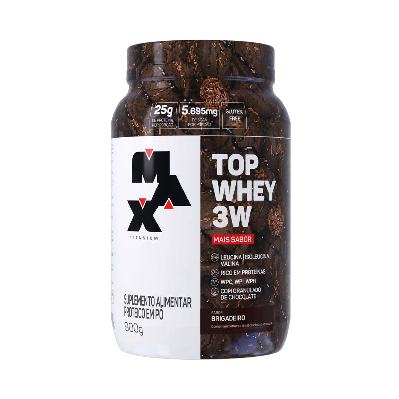 Top Whey 3W + Sabor 900g - Max Titanium