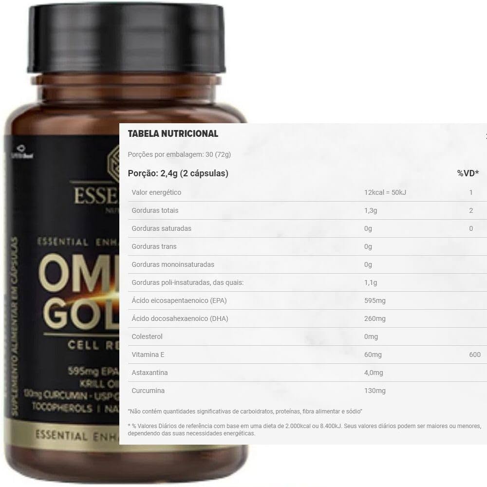 Ômega Golden 60 cápsulas - Essential Nutrition