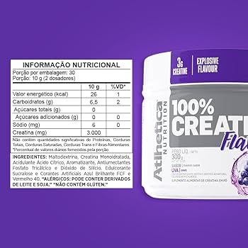 100% Creatine Flavour 300g - Atlhetica Nutrition