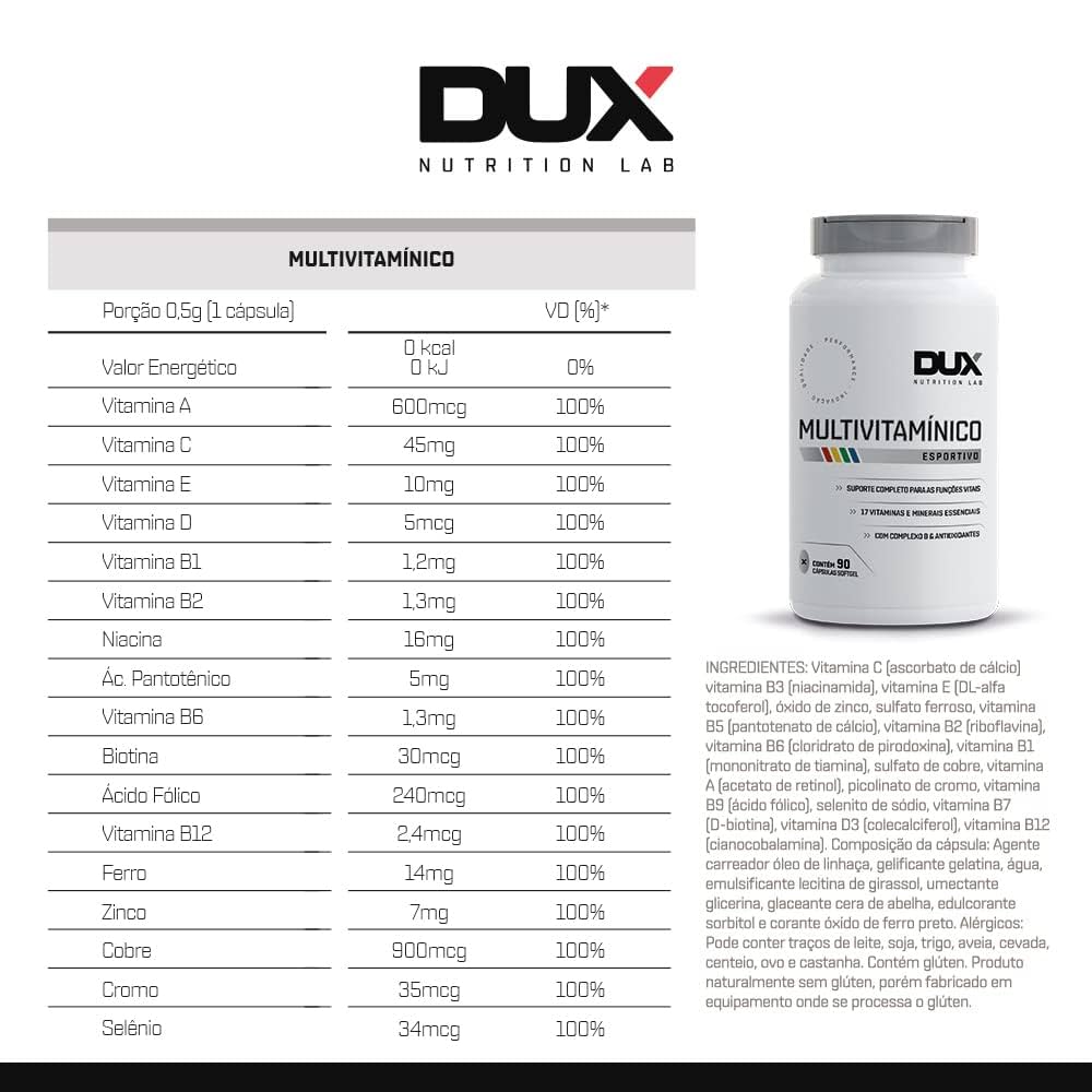 Multivitamínico 30 cápsulas - Dux Nutrition