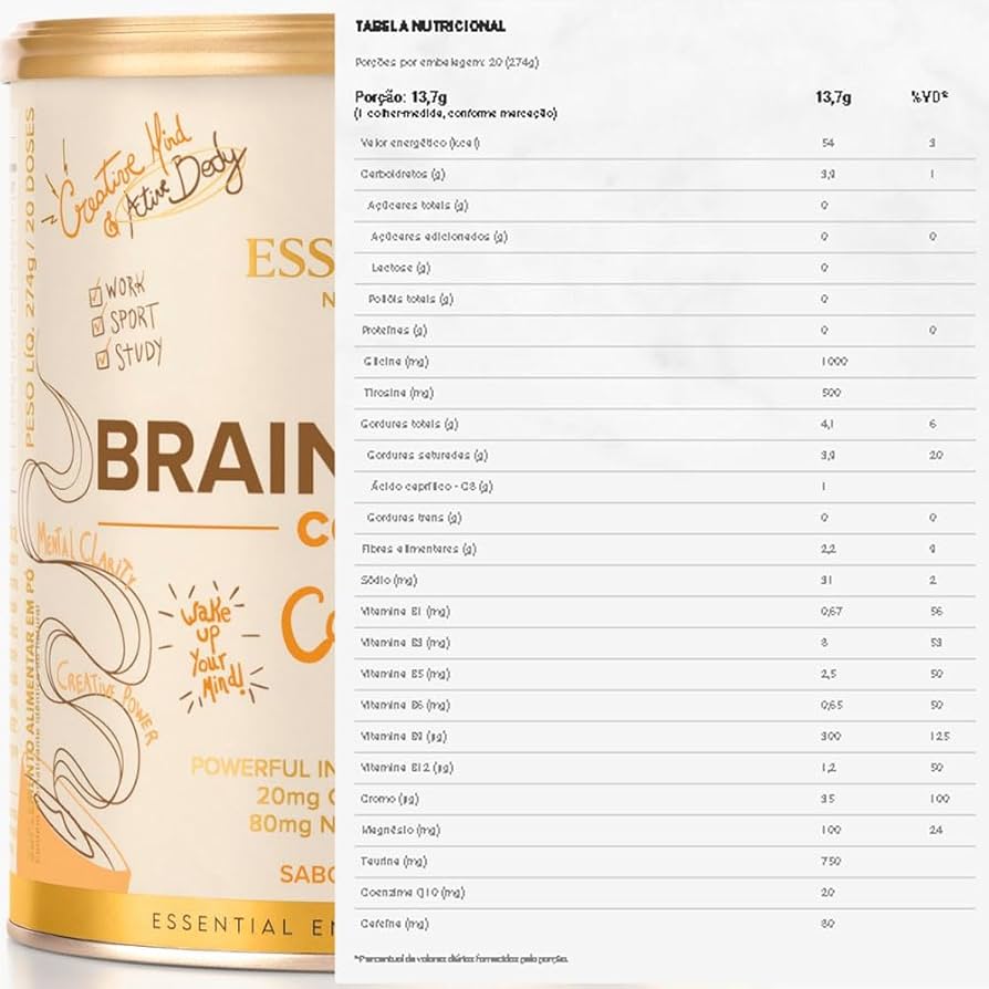 Brainstorm Coffee 186g - Essential Nutrition
