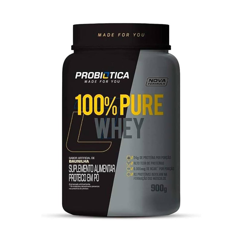 100% Pure Whey nova fórmula 900g - Probiótica