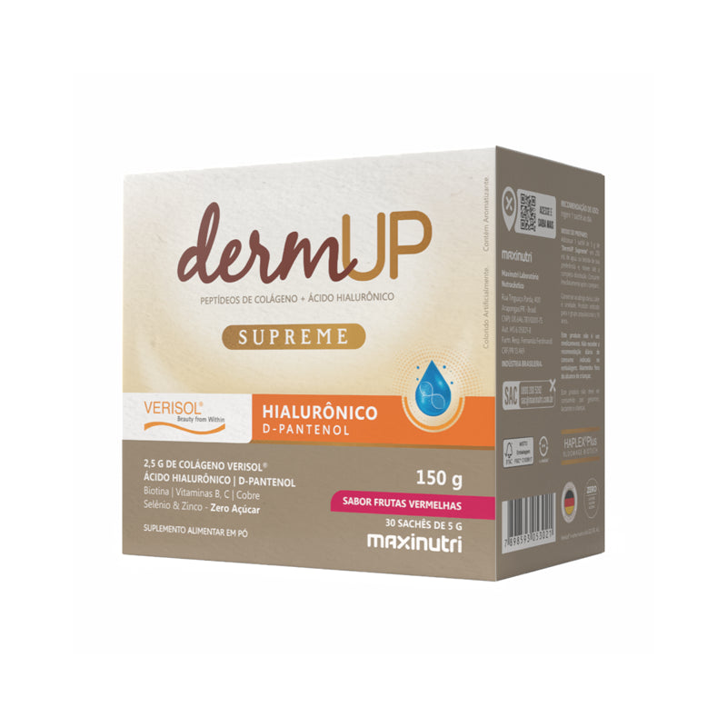DermUP Supreme Verisol + Ácido Hialurônico 5g 30 sachês - MaxiNutri