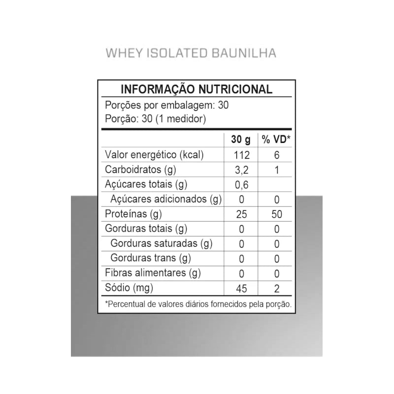Whey Isolated 900g - 3VS