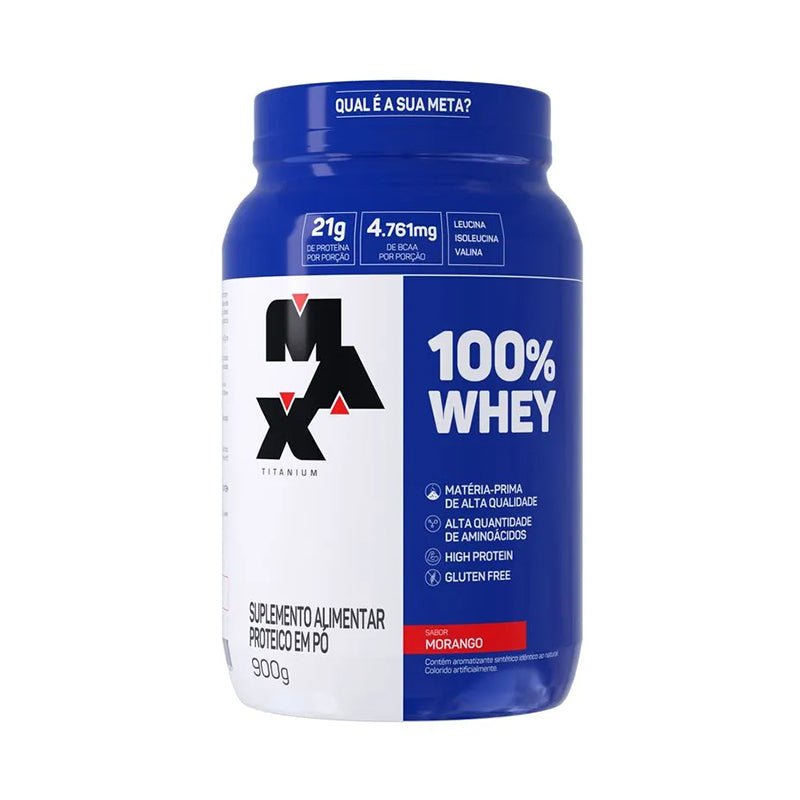 100% Whey 900g - Max Titanium