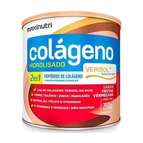 Colágeno Hidrolisado 2 em 1 VERISOL (250g) - MaxiNutri