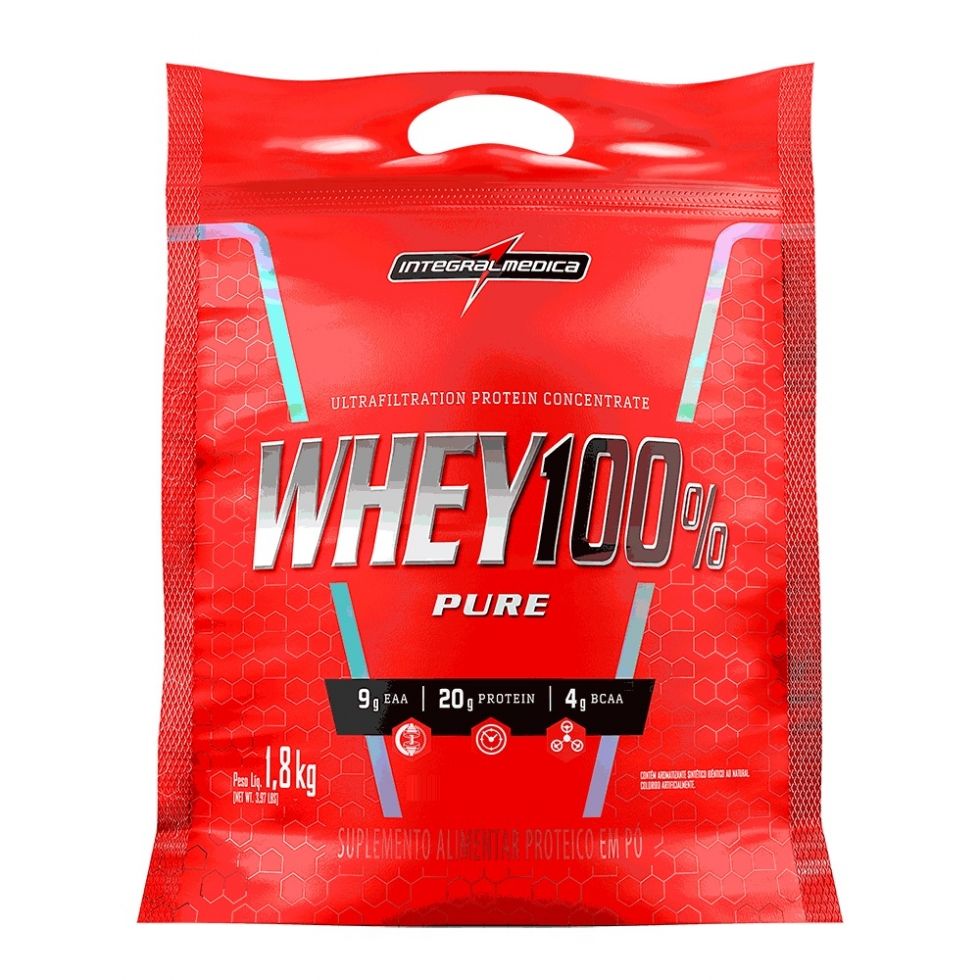 Whey 100% Pure Refil (1,8kg) - Integralmédica