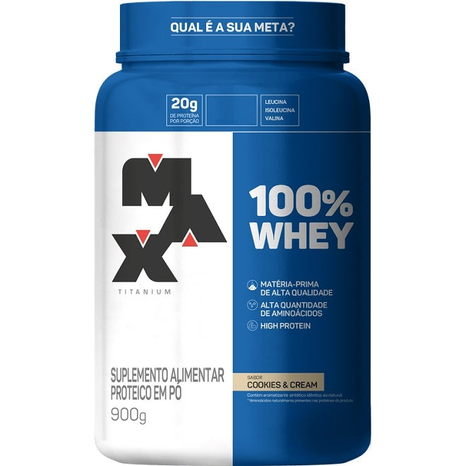 100% Whey 900g - Max Titanium