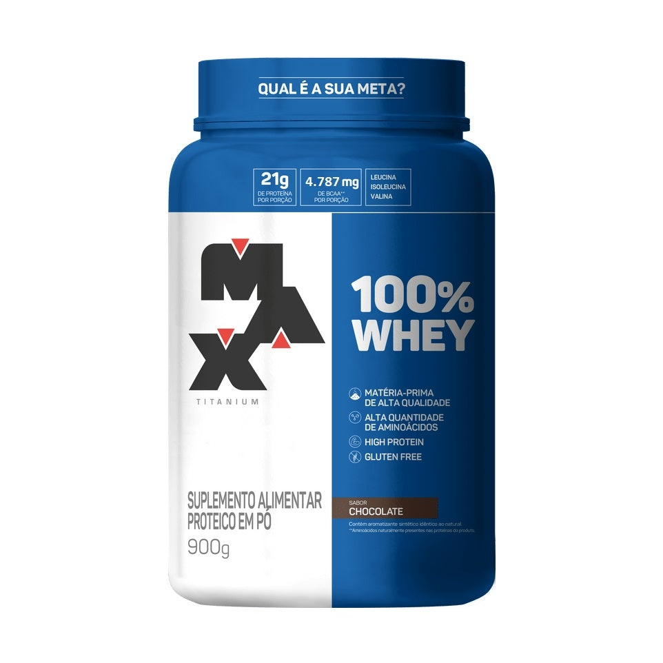 100% Whey 900g - Max Titanium