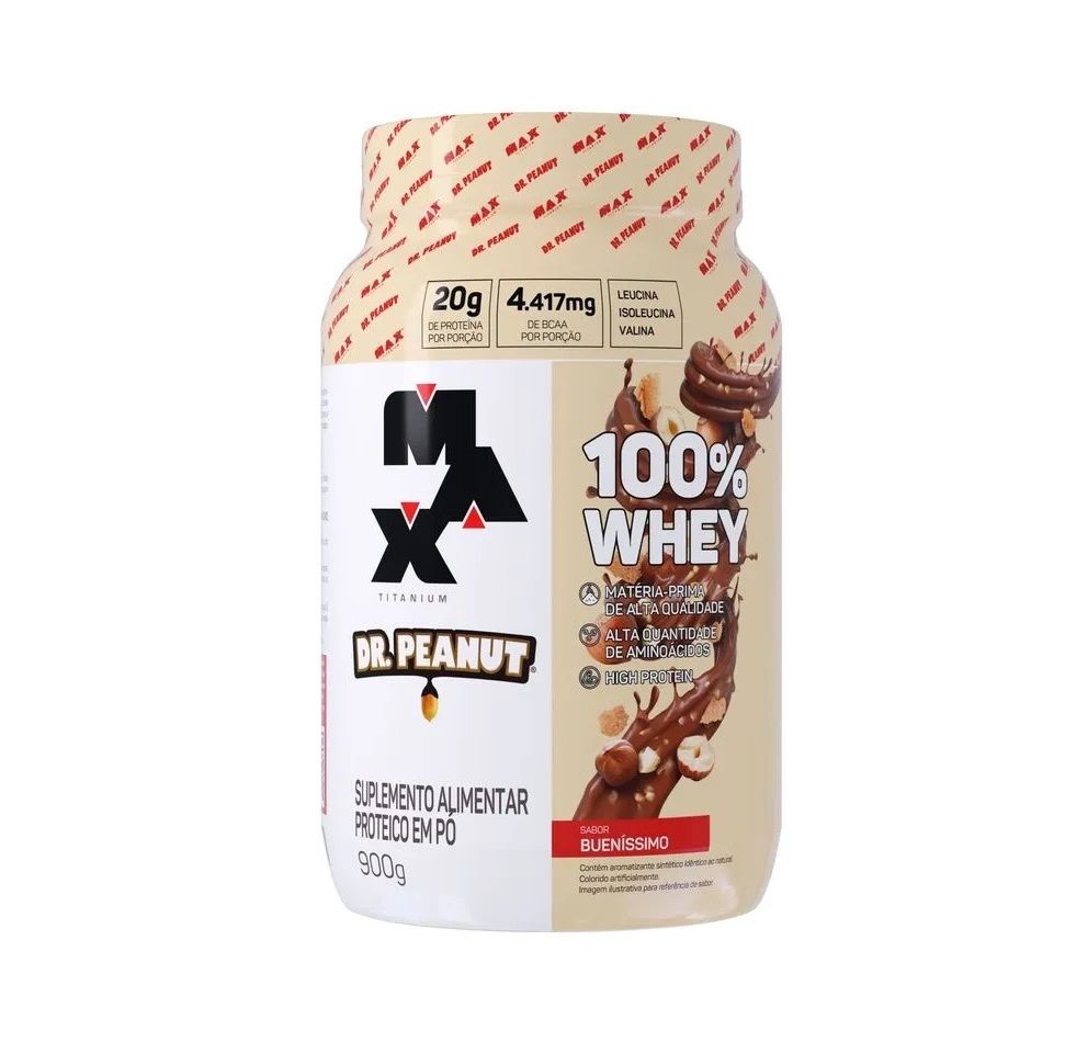 100% Whey Dr. Peanut 900g - Max Titanium