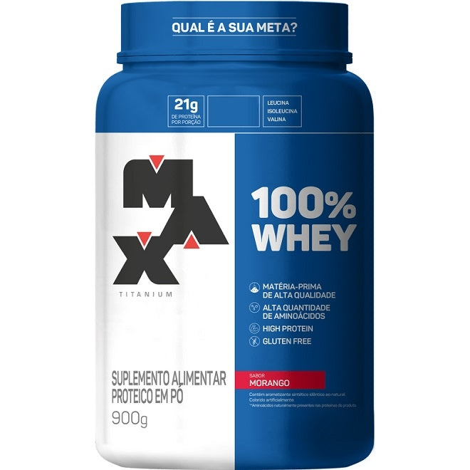 100% Whey 900g - Max Titanium