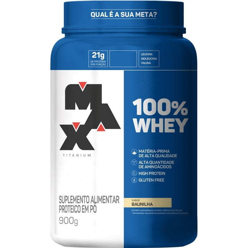 100% Whey 900g - Max Titanium