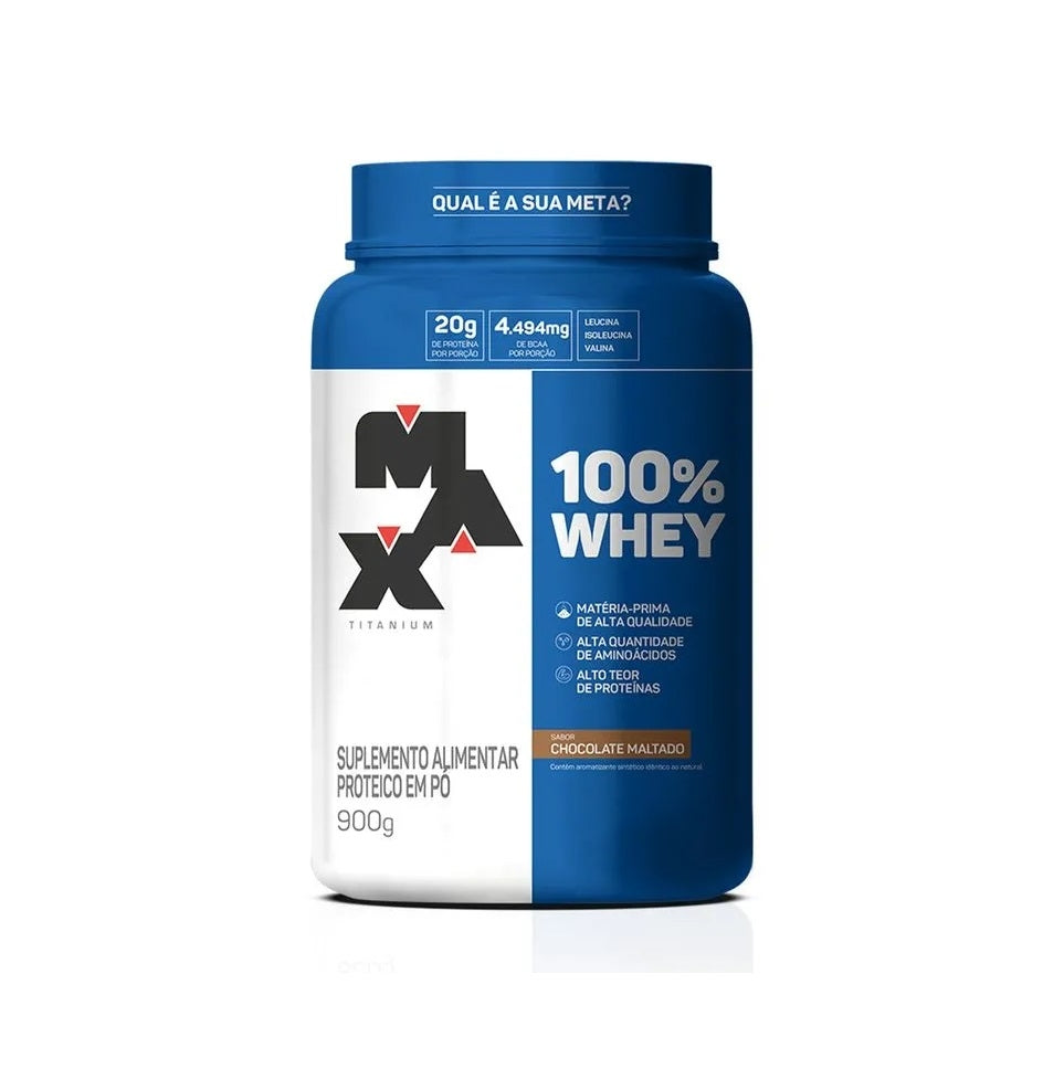 100% Whey 900g - Max Titanium