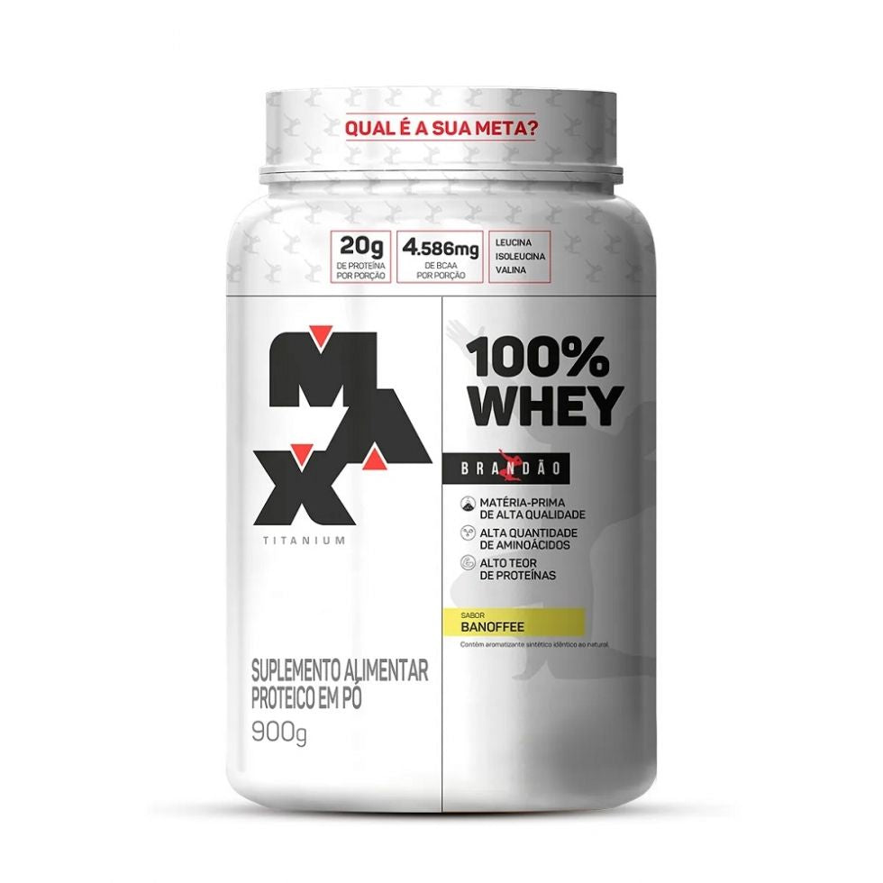 100% Whey 900g - Max Titanium