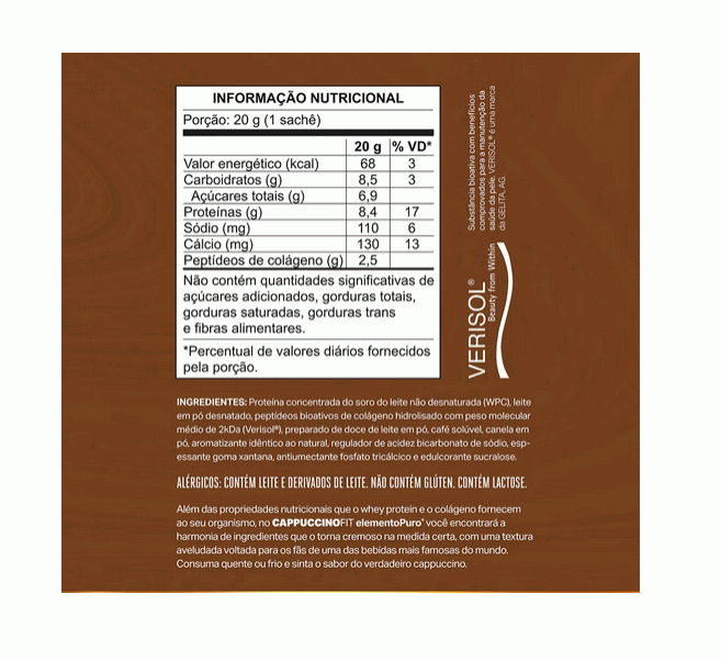 Cappuccinofit (sache 20g) - Elemento Puro