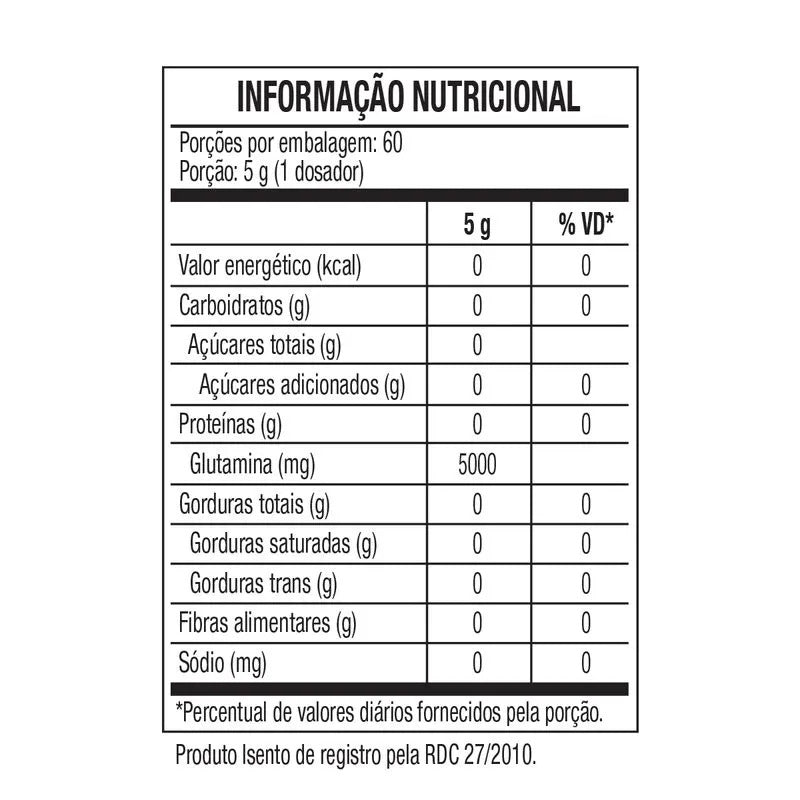 Glutamine Caveira Preta (300g) - Black Skull