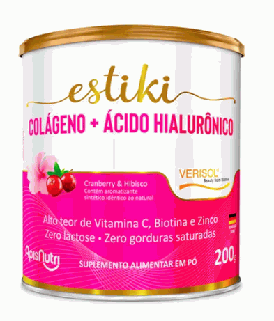 Estiki Colágeno + Ácido Hialurônico (200g) - Apisnutri