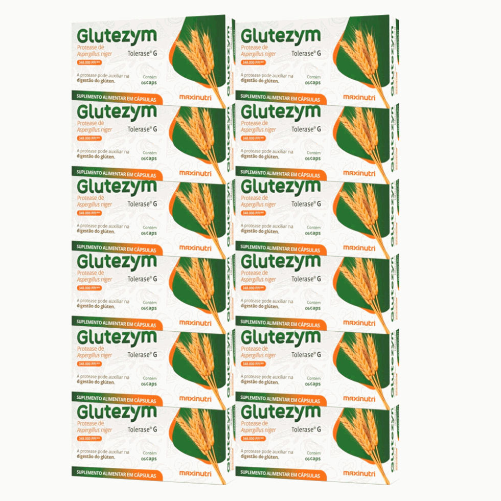 Glutezym 348.000 Display (12 unidades de 06 caps) - MaxiNutri