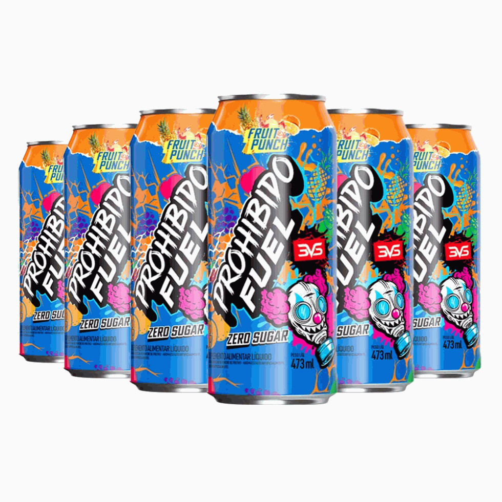 Prohibido Fuel Pré-Treino Drink Pack (6 unid. de 473ml) - 3VS