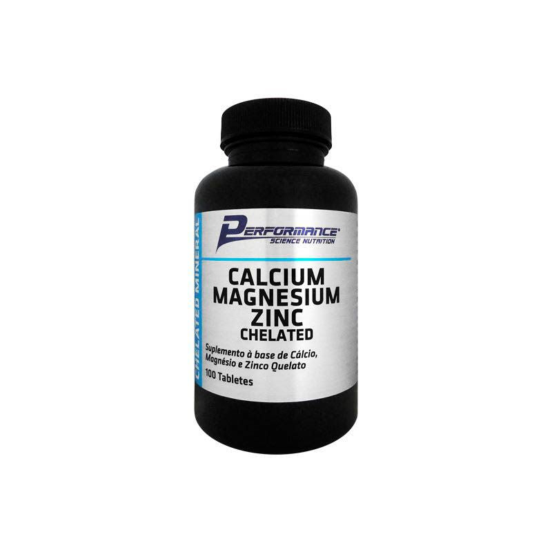 Calcium Magnezium Zinc Chelated (100 Tabs) - Performance Nutrition