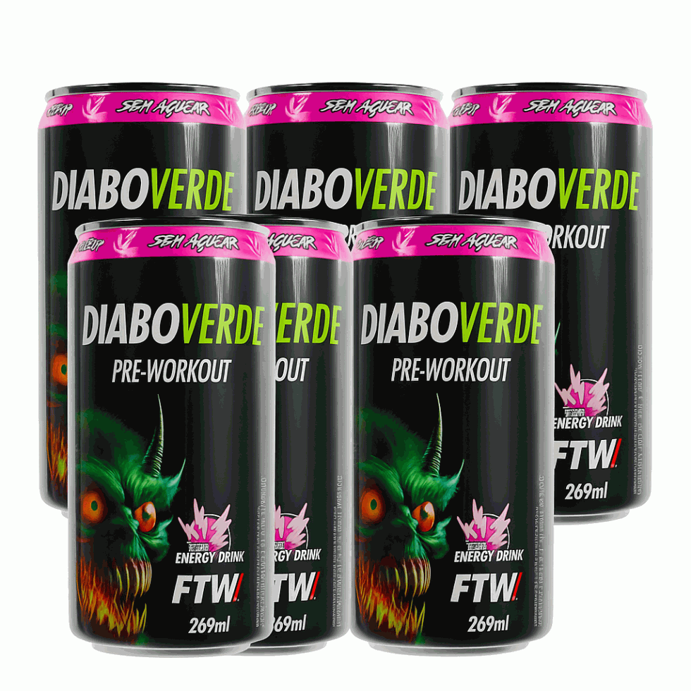 Diabo Verde Pré-Workout (6 Latas 269ml) - FTW Sports Nutrition