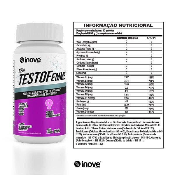 Testofemme (30 caps) - Inove Nutrition