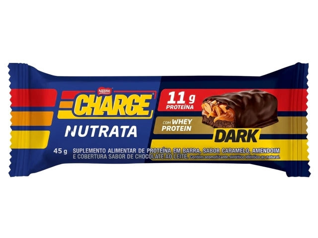 Barra proteica Charge Bar da Nutrata de 45 g na embalagem