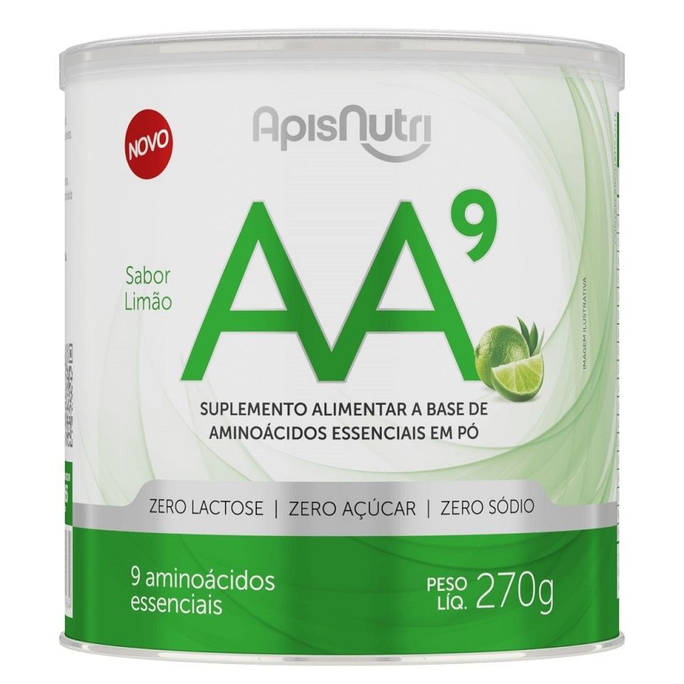 AA9 Aminoácidos Essenciais (270g) - Apisnutri