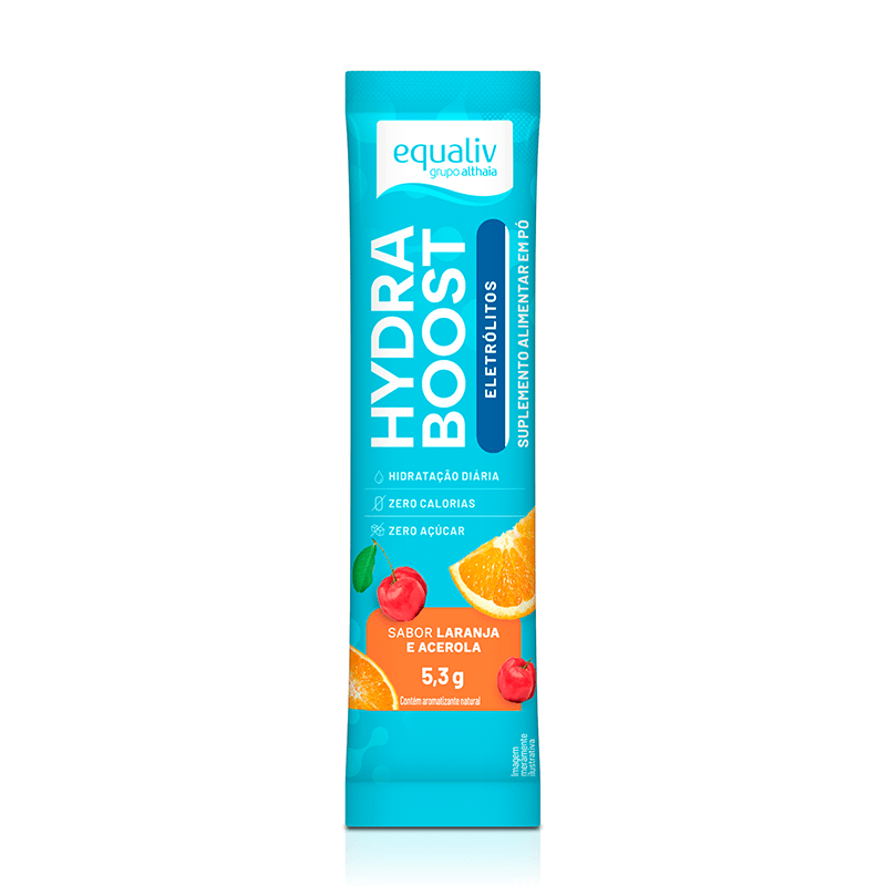 Stick individual de Hydra Boost em pó da Equaliv