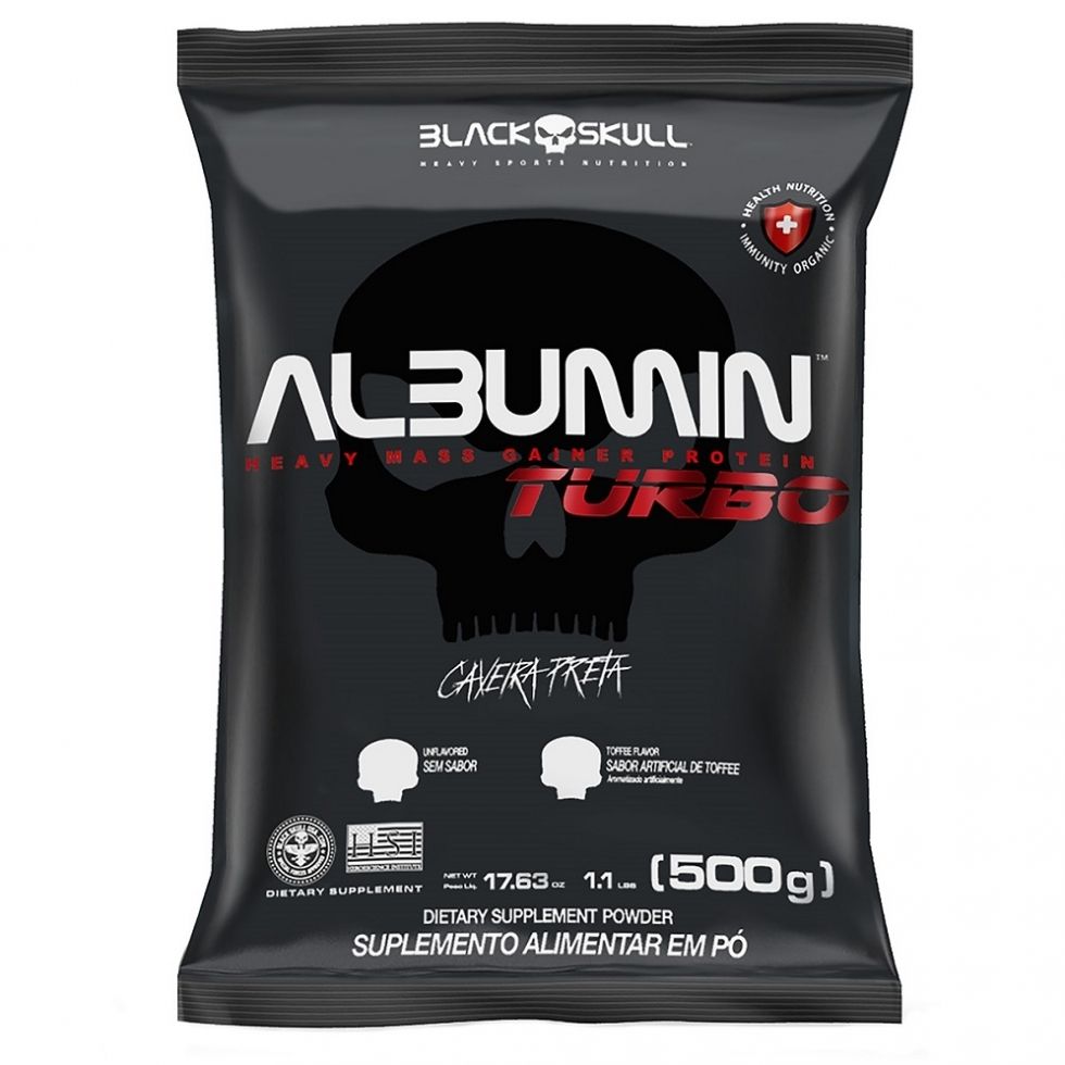 Albumin Turbo Refil (500g) - Black Skull