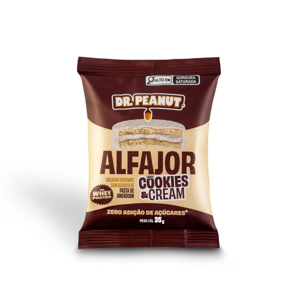 Alfajor Dr. Peanut de 35 g na embalagem individual