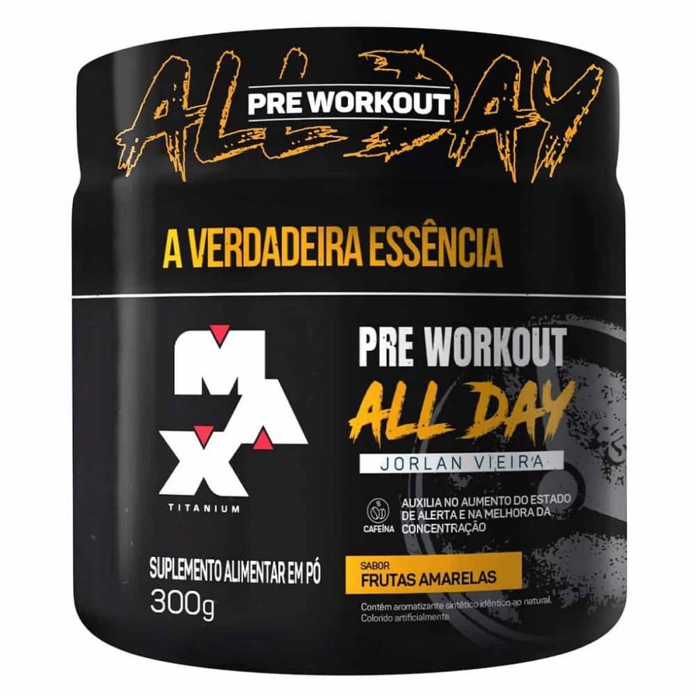 Pre Workout All Day Jorlan Vieira (300g) - Max Titanium