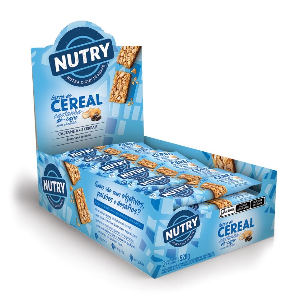 Display com 24 unidades da Barra de Cereal Nutry