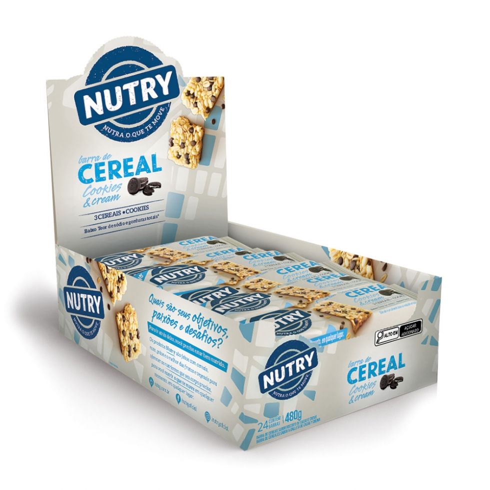Display com 24 unidades da Barra de Cereal Nutry