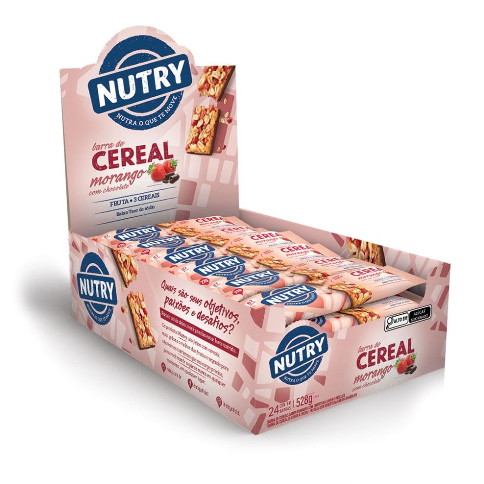 Display com 24 unidades da Barra de Cereal Nutry